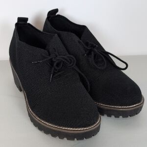 Torrid Black Lace-Up Wedge Shoes